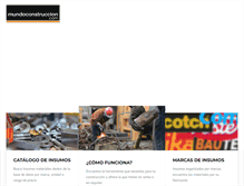 Tablet Screenshot of mundoconstruccion.com